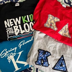 Lot of 4 long sleeve kappa delta shirts size medium